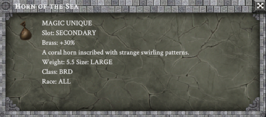 HORN OF THE SEA item card